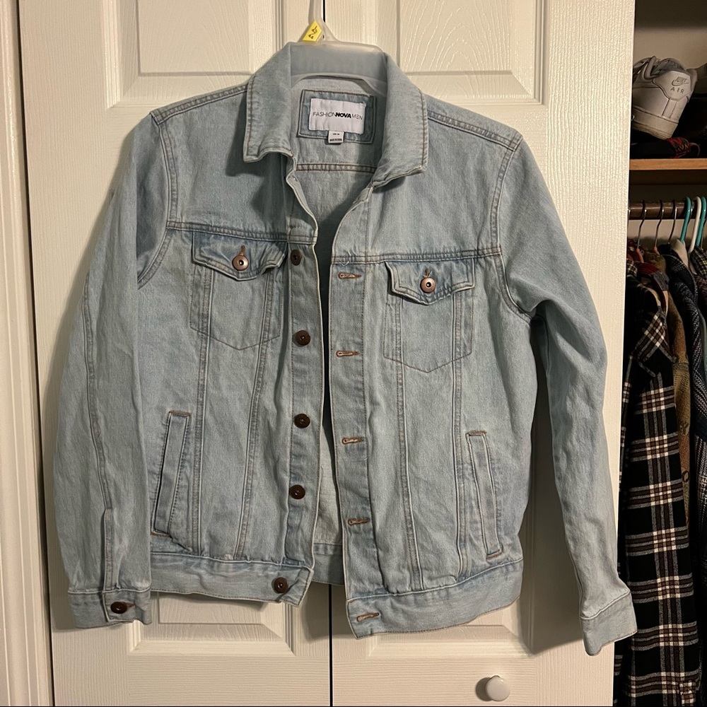 fashion nova mens jean jacket